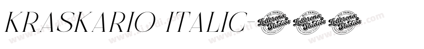 Kraskario Italic字体转换 Kraskario Italic字体转换